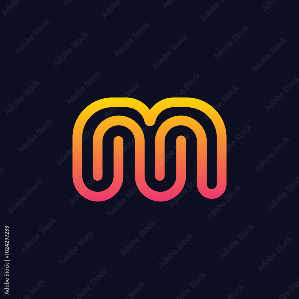 Obraz premium modern letter m logo design template