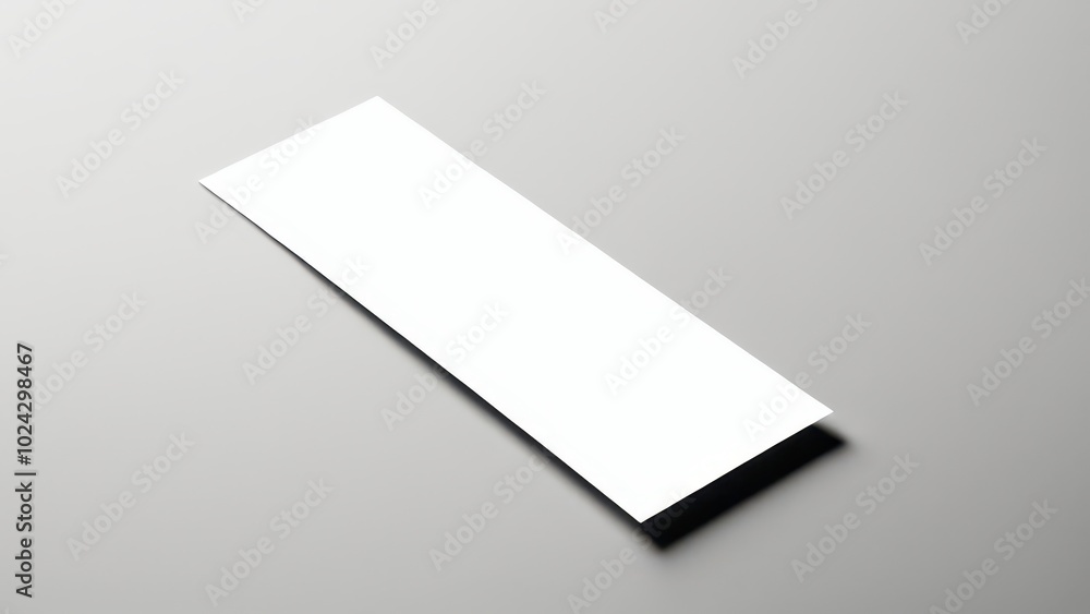 Realistic bookmark mockup featuring a simple, rectangular design. Perfect for showcasing book-related designs or promotional materials in a clean, minimal setting Realistic bookmark mockup featuring a simple, rectangular design. Perfect for showcasing book-related designs or promotional materials in a clean, minimal setting