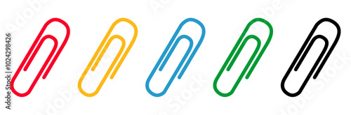 colorful paper clip icon