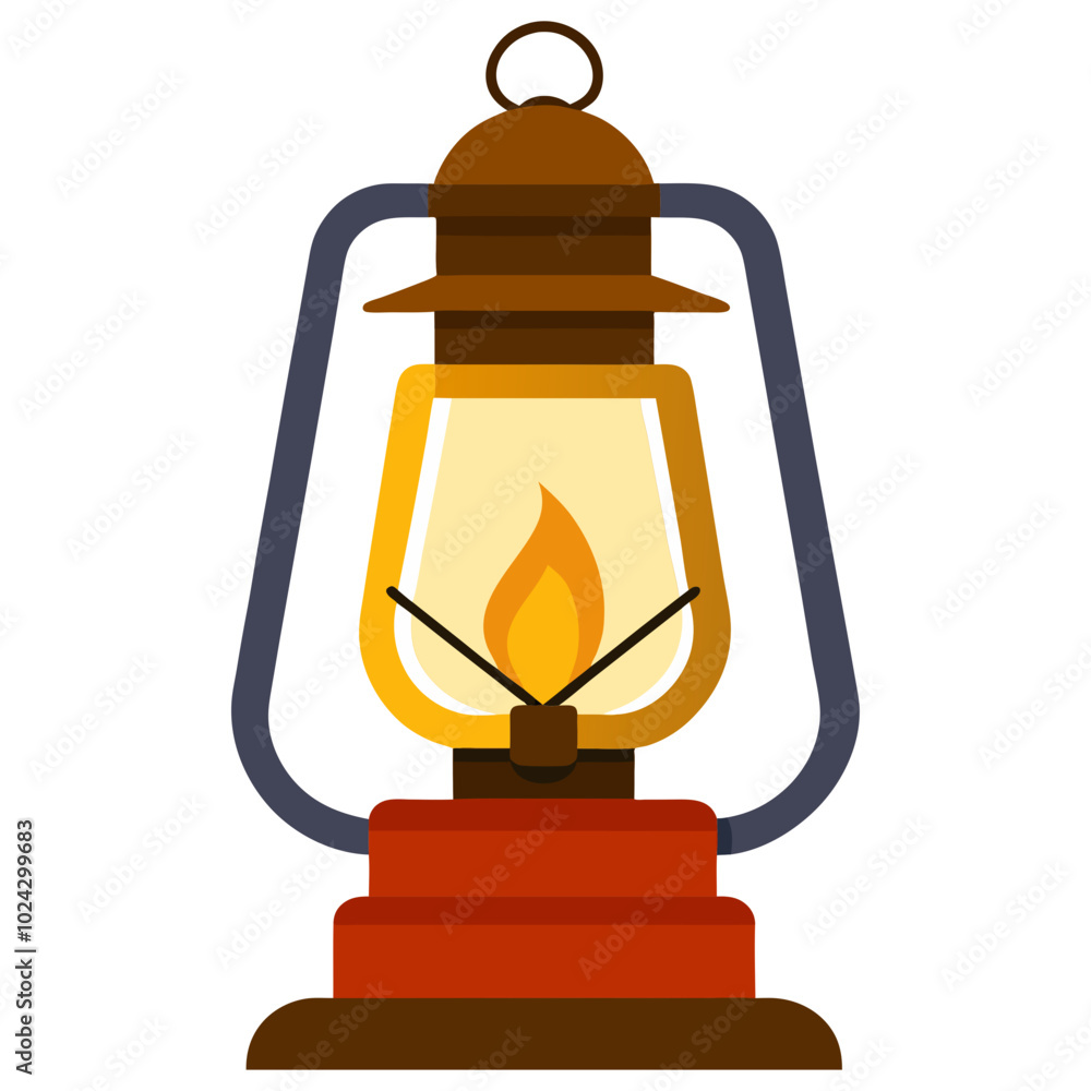 Kerosene Lampl or lantern flame torch Silhouette vector illustration. Kerosene Lampl or lantern flame torch Silhouette vector illustration.