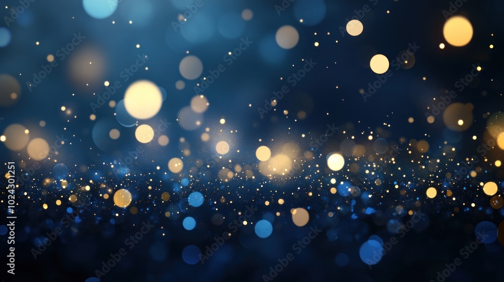 Blue and Gold Bokeh Background Blue and Gold Bokeh Background
