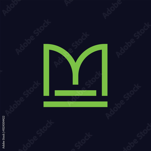 modern letter m logo design template