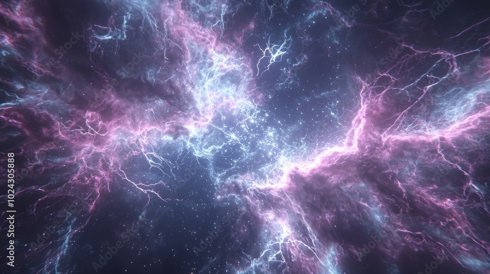 Mystical Nebula: Captivating 3D Render of Celestial Cosmos with New Star Birth and Intricate Patterns, Cinematic Lightning Mystical Nebula: Captivating 3D Render of Celestial Cosmos with New Star Birth and Intricate Patterns, Cinematic Lightning