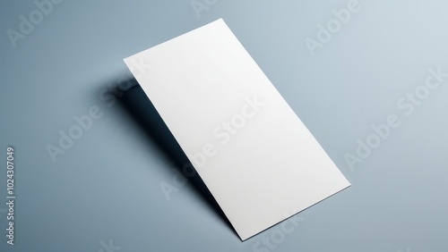 Minimalist bookmark mockup showing a classic, rectangular bookmark in a neutral setting. Great for use in digital or print media presentations, focusing solely on the bookmark design