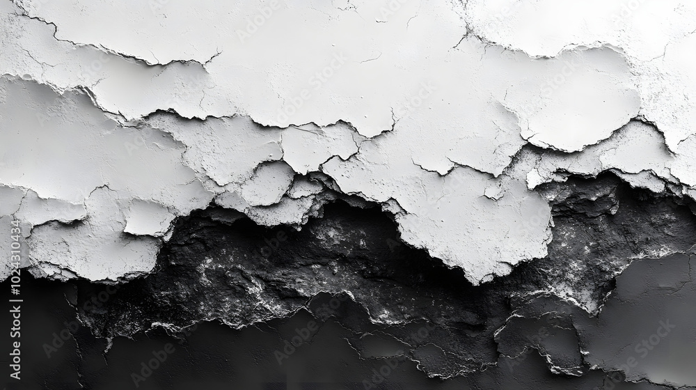 Black and White Paper Texture with Torn Edges for Background.
Black and White Paper Texture with Torn Edges for Background.