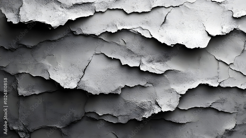Black and White Paper Texture with Torn Edges for Background.
Black and White Paper Texture with Torn Edges for Background.
