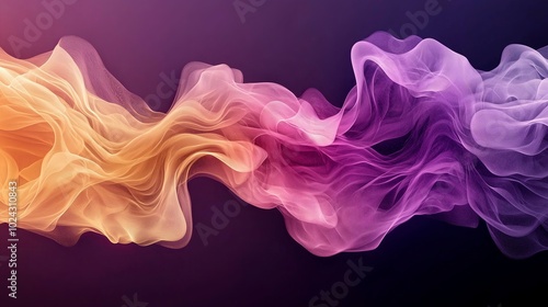 Abstract Waves of Colorful Fluid Lines