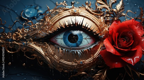 Time and Beauty in a Mystical Eye photo