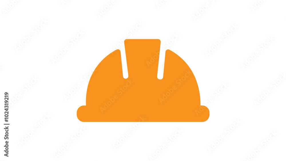 orange helmet isolated on white orange helmet isolated on white