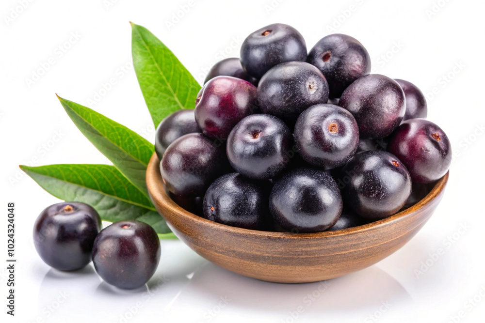 Acai fruit ,isolated on white background Acai fruit ,isolated on white background