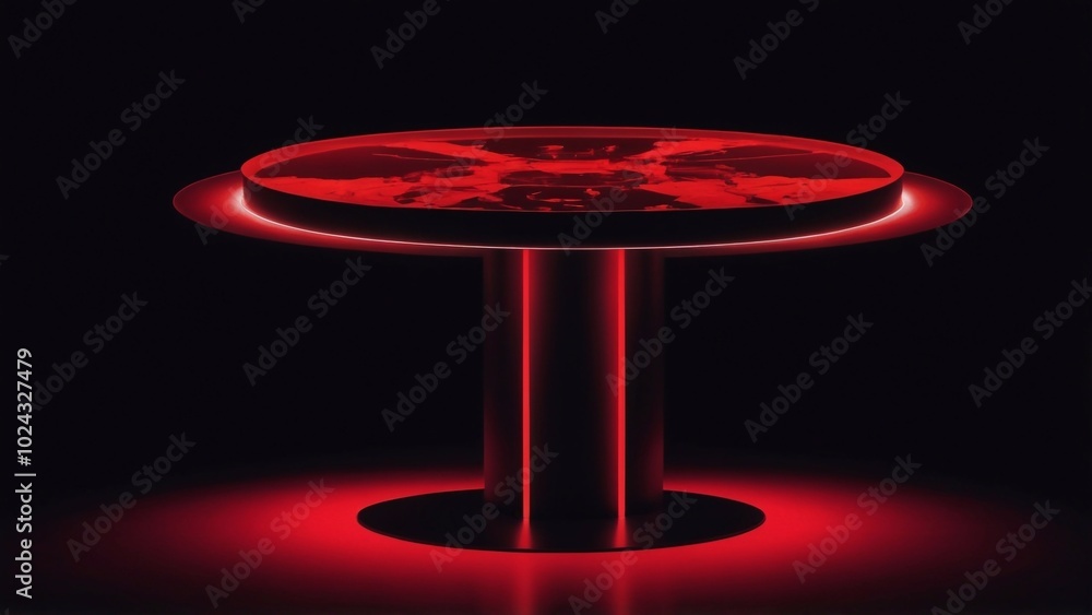red and black table red and black table