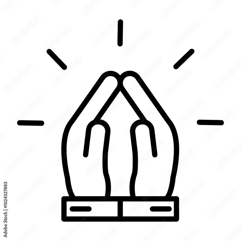 Spiritual Obsession Vector Icon Style Spiritual Obsession Vector Icon Style