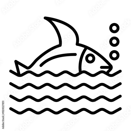 Fish Vector Icon Style
