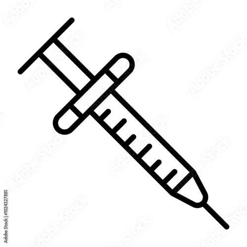 Syringe Vector Icon Style
