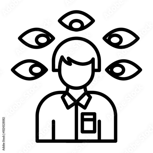 Paranoia Vector Icon Style