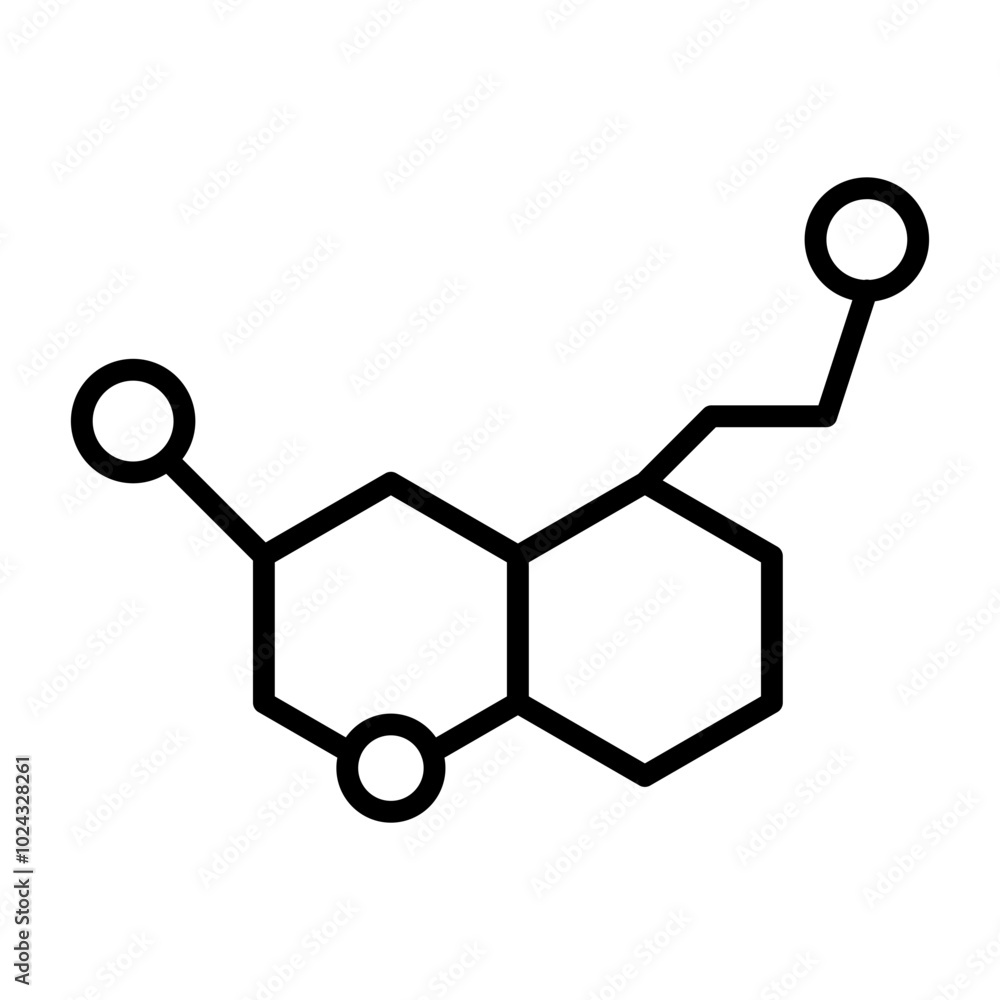 Serotonin Vector Icon Style Serotonin Vector Icon Style