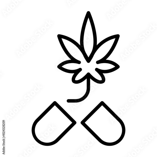 Hashish Vector Icon Style