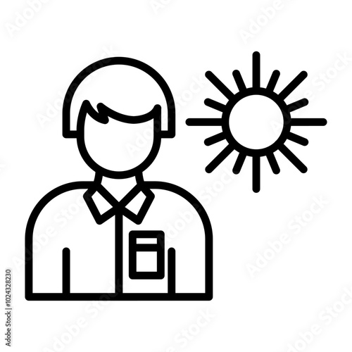 Tanning Addiction Vector Icon Style
