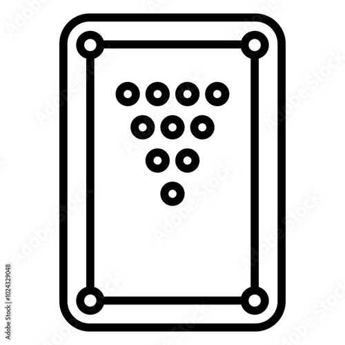 Pool Table Vector Icon Style