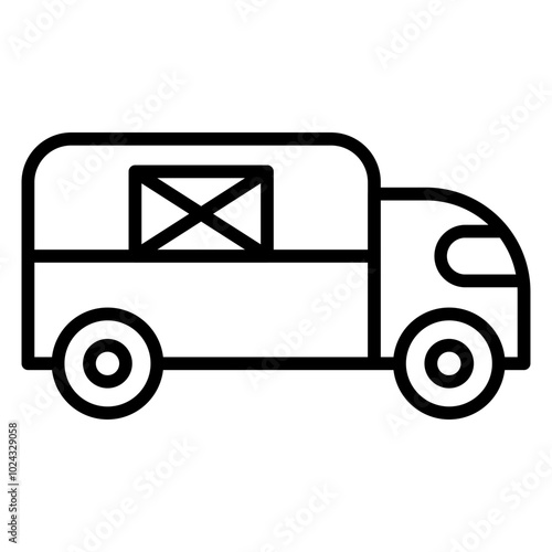 Courier Service Vector Icon Style