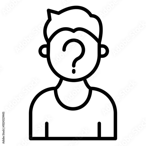 Anonymisation Vector Icon Style