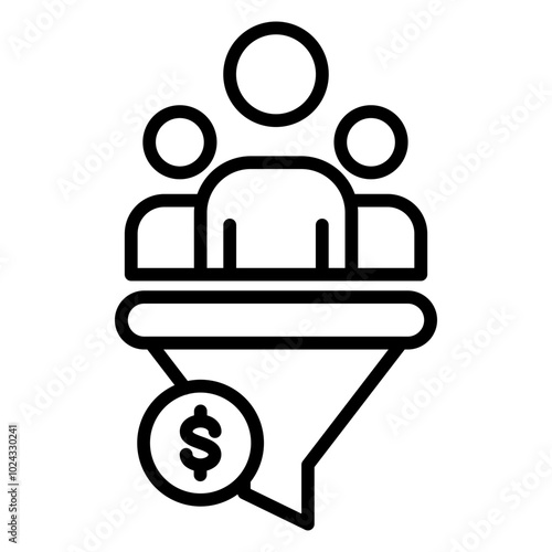 Cost Per Lead Vector Icon Style