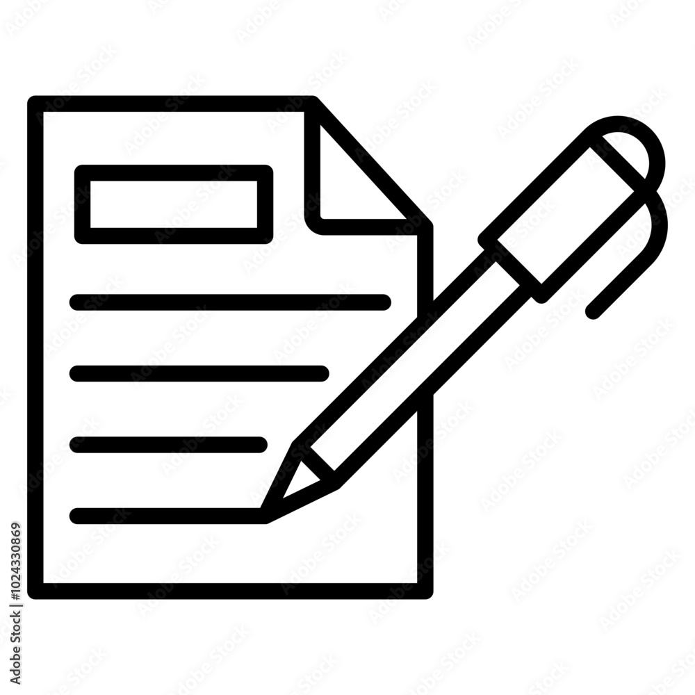 Edit File Vector Icon Style