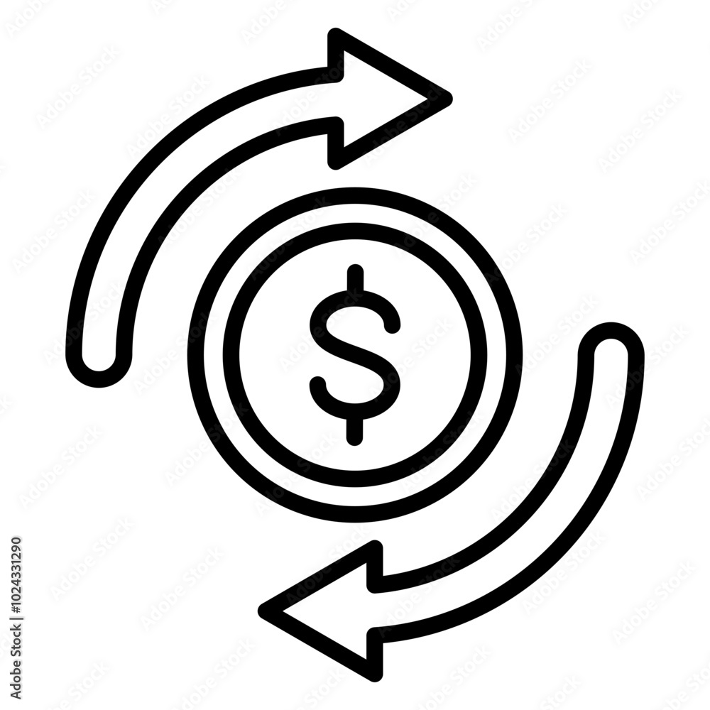 Retained Earnings Vector Icon Style Retained Earnings Vector Icon Style