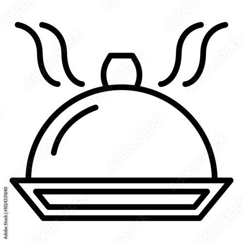 Food Tray Vector Icon Style