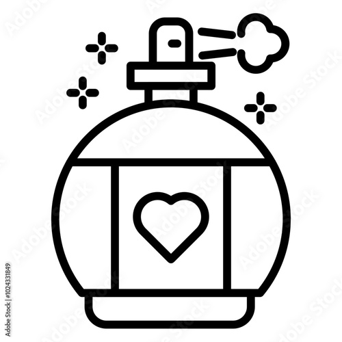 Perfume Vector Icon Style
