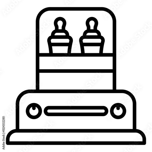 Bottle warmer Vector Icon Style