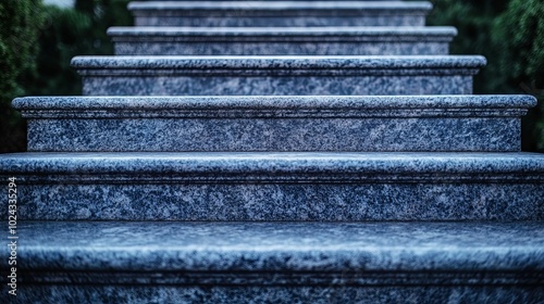 Closeup of Stone Steps Leading Upwards