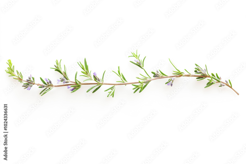 Osemary branch isolated on white Osemary branch isolated on white