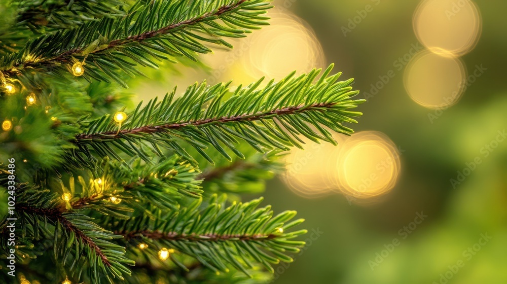 The Christmas Tree Branch Closeup The Christmas Tree Branch Closeup