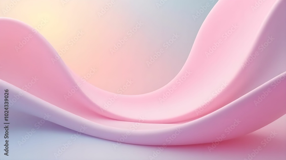 Abstract background with smooth lines and bright gradients in pastel colors Abstract background with smooth lines and bright gradients in pastel colors