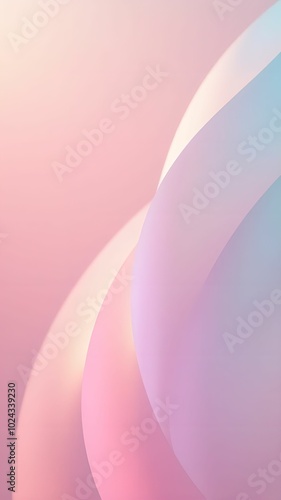 Abstract background with smooth lines and bright gradients in pastel colors