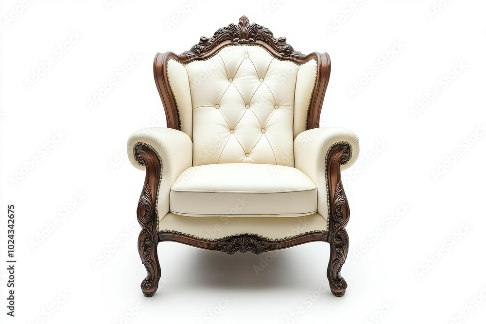 Accent chair isolate on white background, clipping path Accent chair isolate on white background, clipping path