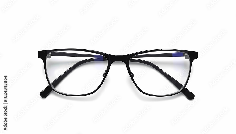Illustration of Glasses Viewed from Above, Highlighting a Clean and Simple Perspective Illustration of Glasses Viewed from Above, Highlighting a Clean and Simple Perspective