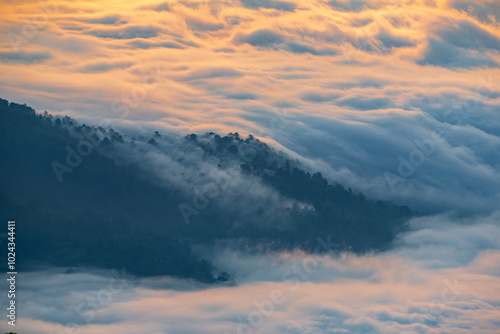 misty mountains