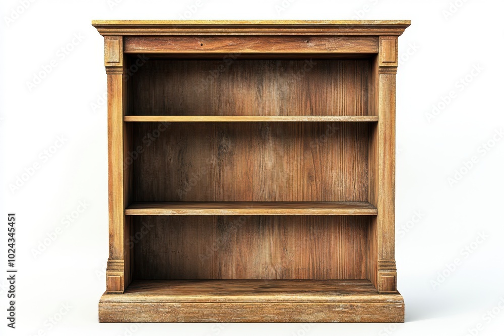 Bookcase isolate on white background, clipping path Bookcase isolate on white background, clipping path