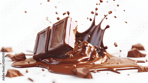 Chocolate icon delicious food Cute 3D