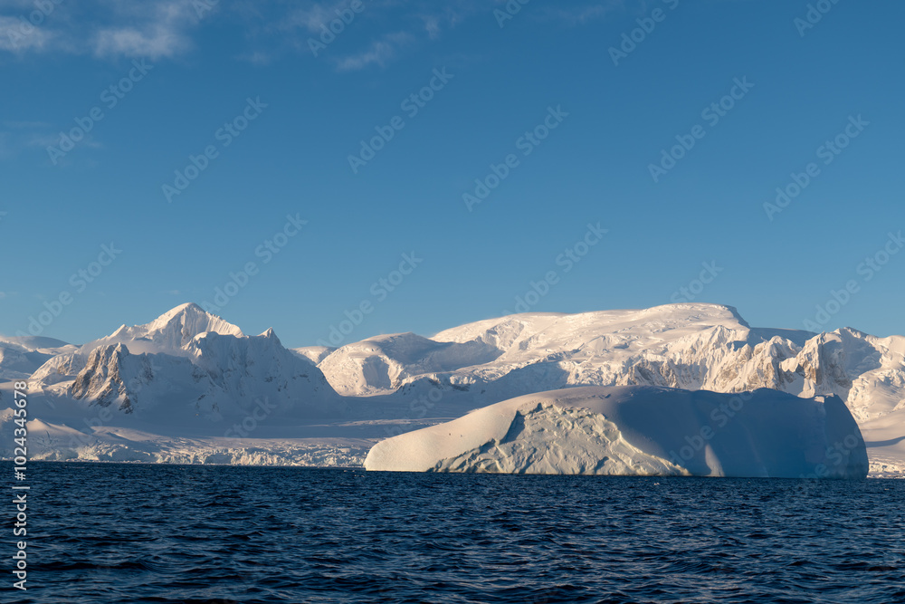 Antarctica mountains and ocean. South Pole. Antarctica seascape Antarctica mountains and ocean. South Pole. Antarctica seascape