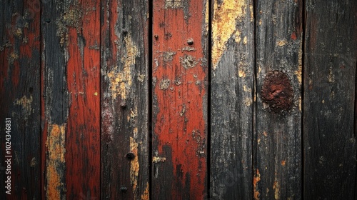 Aged and Worn Wooden Surface