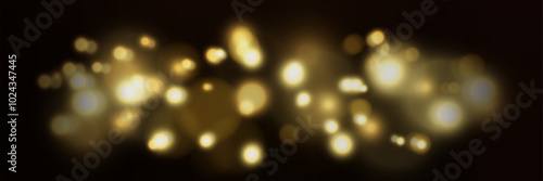 The glare lights of a night city. Vector illustration.	
