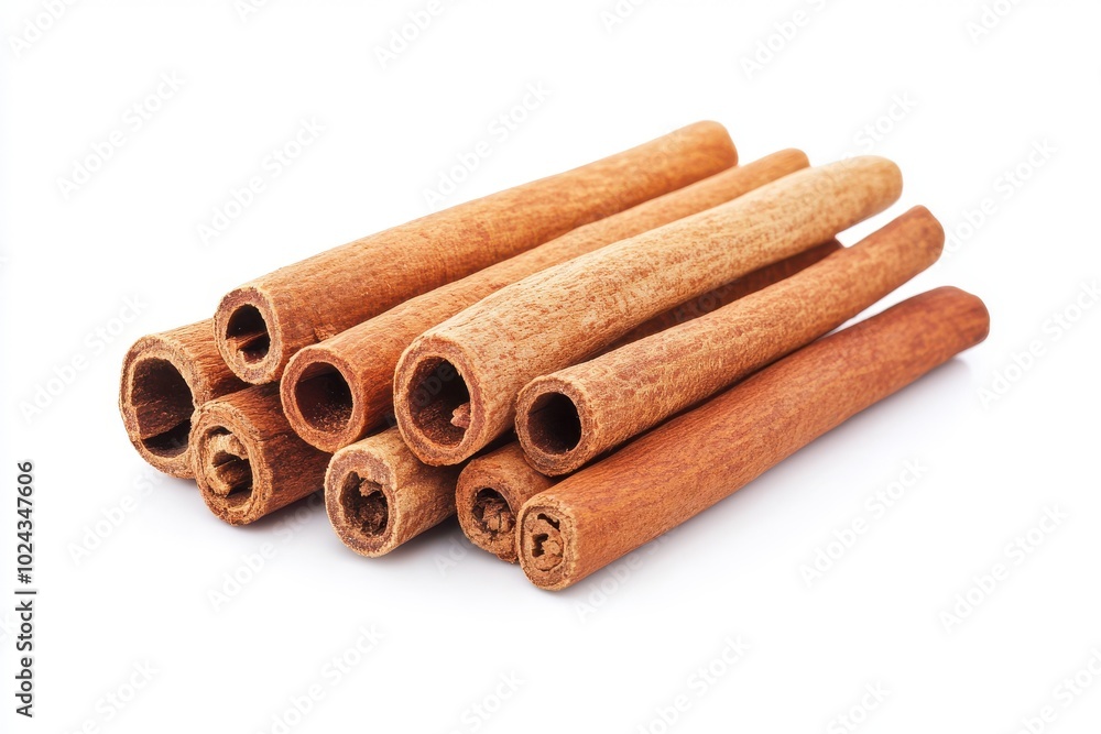 Cinnamon sticks isolated on white background Cinnamon sticks isolated on white background