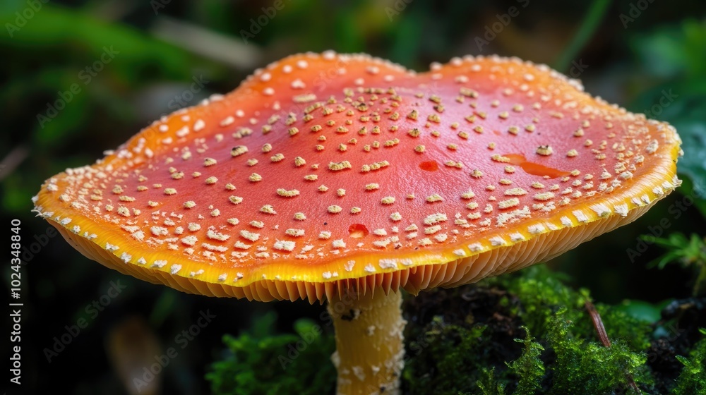 Close Up of Unusual Mushroom Growing in Reverse Orientation Close Up of Unusual Mushroom Growing in Reverse Orientation