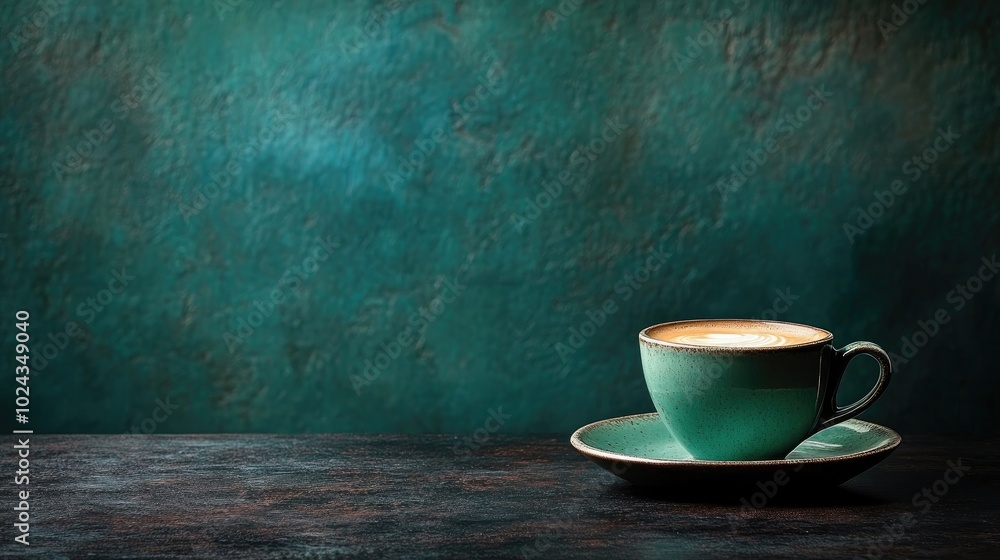 Coffee Cup on Dark Table Coffee Cup on Dark Table