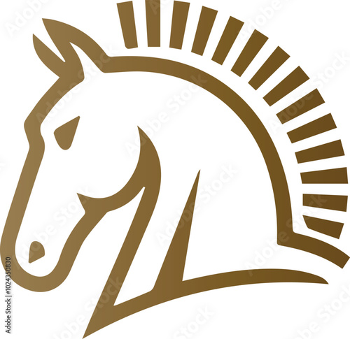 Equestrian Horse racing logo. Horse rider sports, jumping in barrier, silhouette