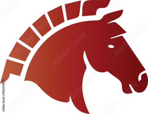 Equestrian Horse racing logo. Horse rider sports, jumping in barrier, silhouette