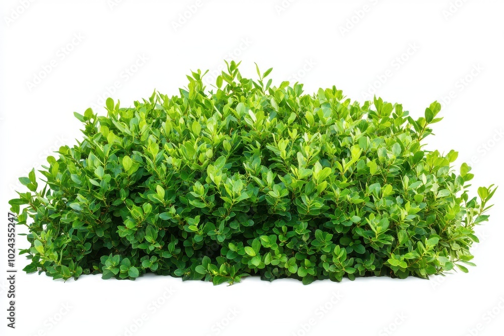 Obraz premium Green bush isolated on white background
